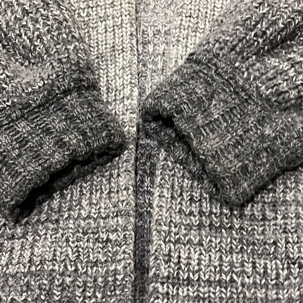 Athleta Lucca Wool Cashmere Open Cardigan, Ombré Gray Ivory, M